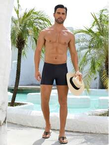 Nuevos bañadores de secado rápido para hombre: ropa de baño para vacaciones que te evitará vergüenzas. - Negro - Ver 6