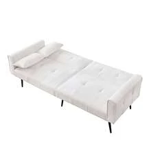 Sofa Bed, Modern 68 Inches, Convertible Into A Bed, Ideal For Small Spaces, Bedrooms, Living Rooms. - Beige - View 10