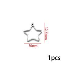 1/5件 304不锈钢PVD镀金心形方形UV树脂硅胶模具耳环底座吊坠连接器珠宝制作 - 彩色 - 查看 38