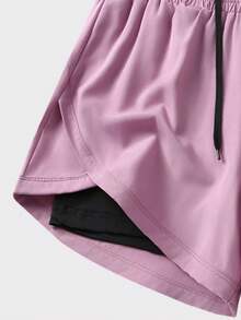 女士轻便速干休闲短裤，适合夏季、旅行、户外活动、骑行、健身、瑜伽、跑步等运动。 - 玫紅色 - 查看 8