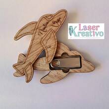 Avión para Guardar USB en Triplay Natural 3 MM (7 x 7 cm) - Camel - Ver 2