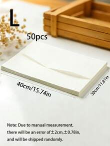 50/100 piezas Juego de papel de hornear antiadherente precortado, 30cm*25cm 40cm*30cm, papel encerado para el hogar, restaurante y cocina, papel pergamino grueso de doble cara, adecuado para freidora de aire, horno, envasado de carne - Multicolor - Ver 20