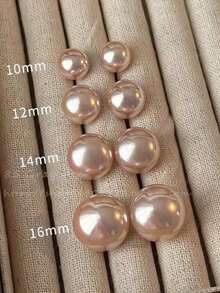 一对时尚优雅的粉色仿珍珠耳环，适合女性日常佩戴，也适合在晚宴/派对等场合佩戴，可作为生日礼物送给朋友，或作为情人节礼物。 - 粉色 - 查看 6