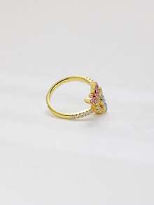 1pc Gold-Plated Christian God Jesus Virgin Mary St. Jude St. Death Goddess Michael Pendant Ring, Suitable For Daily Wear And Special Occasions - Gold - View 9