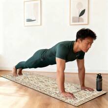 1pc 71*22inch Yoga Mat, Various Patterns Available, Non-Slip & Durable, Extra Wide & Thick, Suitable For Home Use, Fitness, Beginner Yoga Training - Multicolor - View 5