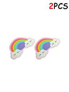 20/10/2pcs New Mini Heart Cloud Shaped Nail File, Small Sandpaper Brush Single-Sided Printed Nail Shaper, Convenient For Manicure On-The-Go - Multicolor - View 6