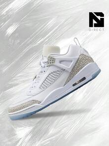 Jordan Spizike Low White Metallic Silver Barely Blue Neutral Grey – Men's Lifestyle Sneakers – Shoes For Man -Vintage-Spring & Summer-Inspired Running Shoes, Shock-Absorbing Comfort, Gym To Streetwear Casual Wear-Mother's Day Gifts-Father's Day Gift– FQ1759 103 - Trắng/Bạc ánh kim/Xanh nhạt/Xám trung tính - Xem 1
