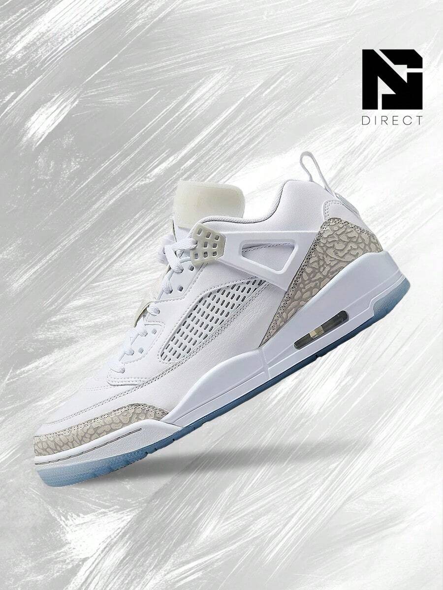 Jordan Spizike Low White Metallic Silver Barely Blue Neutral Grey – Men's Lifestyle Sneakers – Shoes For Man -Vintage-Spring & Summer-Inspired Running Shoes, Shock-Absorbing Comfort, Gym To Streetwear Casual Wear-Mother's Day Gifts-Father's Day Gift– FQ1759 103 - Trắng/Bạc ánh kim/Xanh nhạt/Xám trung tính - Xem 1