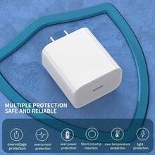 30W Fast Charger Set 6ft Data Cable - High-Speed Sync Charge Wall Adapter Kit - White - View 14