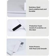 1Piece White Rod Towel Rack Wardrobe Back Door Type Hanging Towel Rod - White - View 6