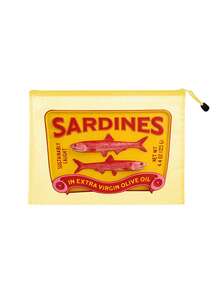 Retro Sardine Waterproof Fashion Beach Bag, 3D Printed, Cartoon Rainbow Trout, Large Capacity Transparent Cosmetic Bag With Nylon Zipper - Multicolor - View 10