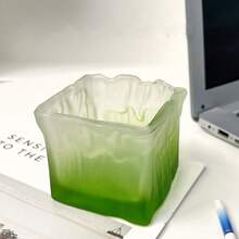 Glass Ashtray, Portable Decorative Modern Ashtray, Suitable For Home, Office, Indoor And Outdoor Patios, For Home Use, Bedroom, Hotel, Office, Glacier Glass Ashtray. - Multicolor - View 14