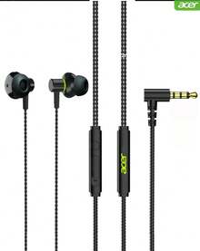 Acer Headphone in-ear berkabel dengan teknologi latensi rendah yang cocok untuk skenario e-sports. Desain in-ear untuk panggilan definisi tinggi dan pengurangan kebisingan. Kompatibel dengan semua perangkat dengan antarmuka Type-C, termasuk seri Samsung Galaxy S25/S24/S23/S22/S21/S20. - Hitam - View 9