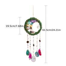 Dreamcatcher, Suncatcher, New Pebble Agate Woven Tree Of Life Wind Chime, Nordic Crafts, Room Living Room Decoration, Pendant, Ornament, Christmas, Graduation, Valentine's Day, Wedding, Birthday Gift - Top Choice - 1PC - 查看 3