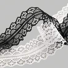 2Pcs Ballet Sweet Style Black & White Silk Lace Edging Girlish Shoelaces Soft Lace & Sturdy Silk Material Decoration Renewal Anti-Snag/Easy To Tie & Non-Loose Canvas/Ballet/Casual/White Shoes Girlish Heart Shoe Accessory High-Value Shoe Decoration Must-Have Perfect For Graduation Season - Multicolor - View 4