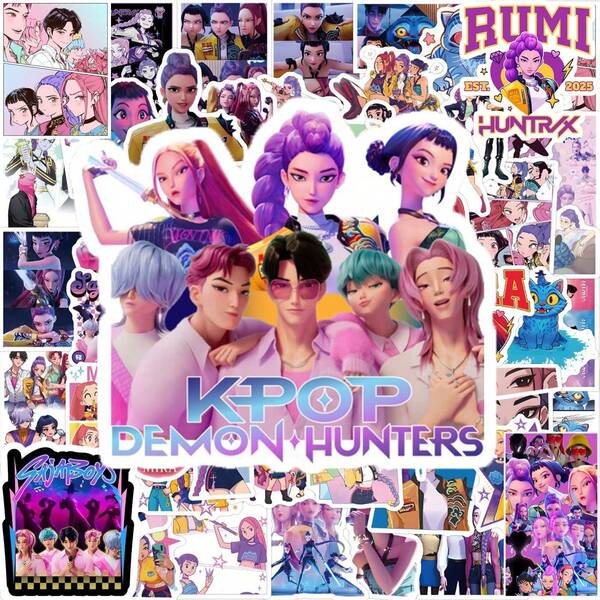 110pcs Anime Kpop Witch Girl Group Graffiti Stickers For Scrapbooking, DIY Notebook, Stationery, Phone, Cup Decoration
