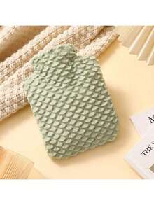 新款冬季热水袋，毛绒热水袋，PVC材质注水热水袋套，可温暖手、脚和腹部，防爆防漏，简易便携式暖手宝，情人节礼物 - 魚紋 - 查看 8