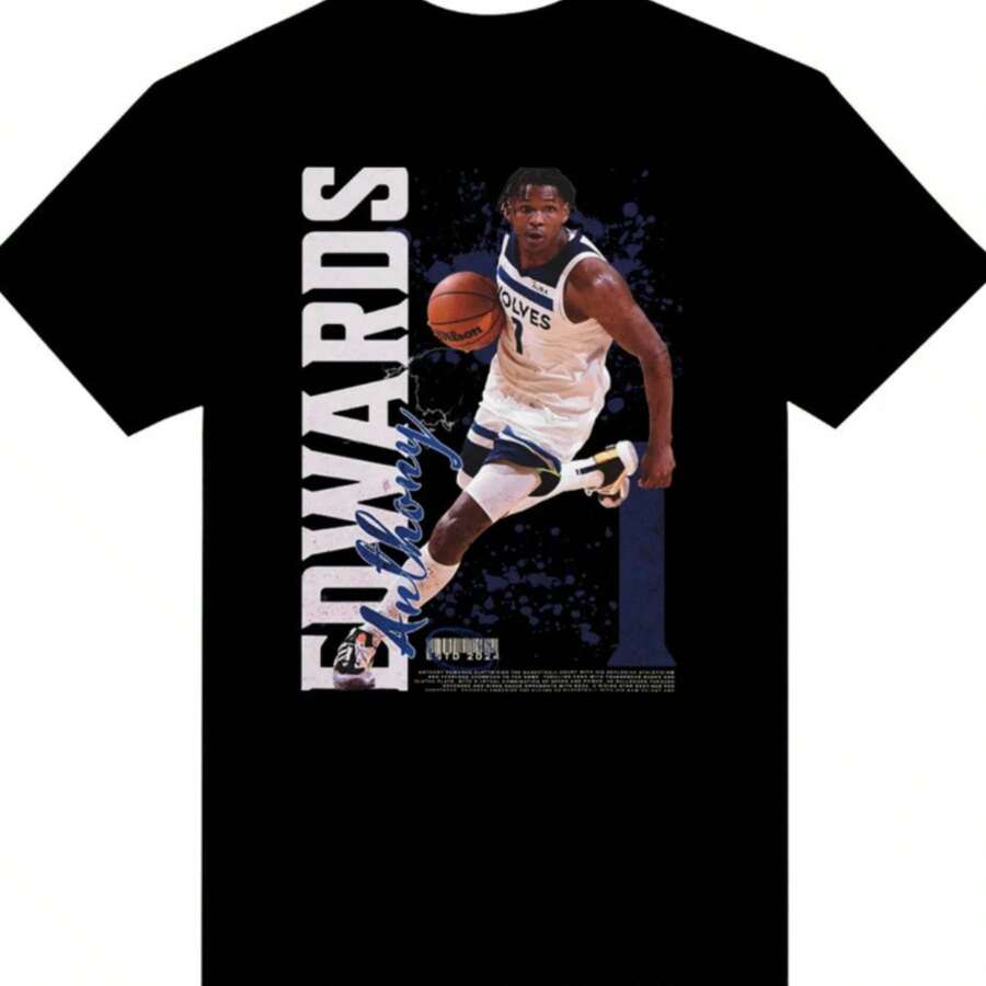 Anthony Edwa - Minnesota Uni Crewneck T-Shirt - Black - View 1