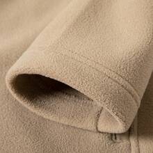 TIANXICO Mens Fleece Jacket Full Zip With Pockets Warm Lightweight Winter Jacket Thermal - Khaki - View 10
