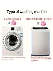 2/1pc Reusable Floating Lint Mesh Bag, Washing Machine Lint Collector, Laundry Cleaning Ball - Multicolor - View 9