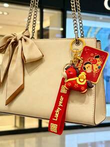 1pc Solar System Planet Keyring Moon Mercury Mars Double-Side Glass Ball Fashion Galaxy Nebula Keychain Pendant For Back To School - Multicolor - View 8