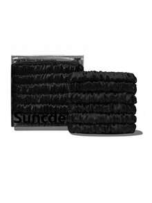 SUNCDELV SLIK 22 Momme 100% Silk Hair Scrunchie Handmade Pure Mulberry Hairbands Silk Hair Ties Scrunchies Set Women Curly Thin Hair Srevela Hair Accessories - Multicolor - View 4