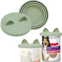 Cat Food Can Covers Lids, Dog Food Can Lids With Cute Pet Ears Shaped Silicone Toppers - Multicolor - View 4