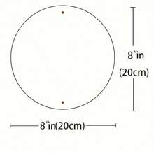 19.81x19.81cm Vintage Record Design Metal Wall Decor - Black With Red & White Pattern, Ideal For Home Decor, Gifts & Music Lovers, Music Room Decoration | Retro Decor | Durable Wall Hanging, Random Style - Metal Wall Art, Tin Signs, Vintage Metal Signs, Retro Wall Decor, Rustic Metal Art, Cool Metal Signs, Man Cave Decor, Garage Signs, Classic Metal Art, Unique Wall Art - 彩色 - 查看 2