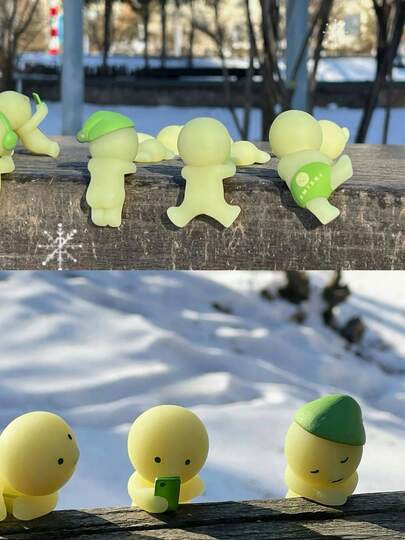 1-6个随机可爱S M I S K I角落派对/发光毛绒娃娃，Sonny 3.5英寸天使，时尚派对天使娃娃，可爱动物派对，派对装饰随机，办公室装饰，模型，收藏装饰品，感恩节礼物，情人节礼物，生日/毕业礼物，手机配件，装饰模型，收藏娃娃，背包挂饰，圣诞节/万圣节/生日派对礼物，情人节礼物