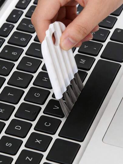 Keyboard Crevice Cleaning Brush - Computer Keyboard Brush, Multi-Functional Computer Cleaning Set - Bendable Cup Lid Slot Brush - Suitable For Computer, Office And Home Cleaning, Soft Bristle Keyboard Brush, Corner Crevice Duster And Keycap Puller, Soft Bristle Keyboard Cleaning Brush