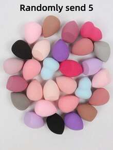 Large 6cm*4cm/2.32in*1.57in Powder Puff, Wet & Dry Use Makeup Sponge, Random Color, Suitable For Makeup Application And Concealing, Portable, Great Christmas Gift For Friends,Giveaways,Travel,Cheap Stuff,Travel Essential - Multicolor - View 16