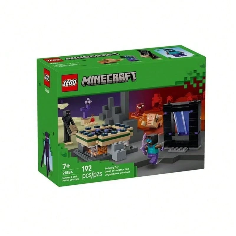 LEGO Building Blocks (Building Blocks) Minecraft Series 21584 Nether And End Portal Adventure Building Blocks Toy For Boys And Girls - 21584 - View 1
