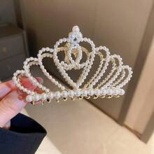 1件优雅新款水晶皇冠高马尾爪夹发饰，精致时尚发夹 - 彩色 - 查看 9