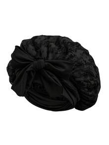 1 PC Hair Bonnet Double-Layer Satin Bonnet With Adjustable Tie - Double-Sided Hair Sleep Bonnet For Women And Curly Hair Wigs Tool - Multicolor - View 9