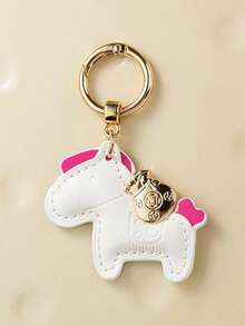 Cute Horse-Shaped Wrist Strap Keychain Pendant, Exquisite Couple Bag Charm, Creative Personalized Accessory, Non-Woven Craft, Non-Plated Precious Metal, Bag Charm, Car Charm, Suitable For Decorating Backpacks, Handbags, Phone Cases, Lanyards, Keychains, Gift For Friends, Family And Loved Ones, Birthday Gift - Multicolor - View 8