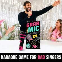 Lucky Egg Exciting Mic-Grab Board Game For Bad Singers | Tarot-Themed Fun For Galentine, Galentines, Valentine's Day & Birthday Party - 黑色 - 查看 2
