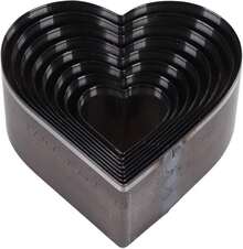 Máquina Cortador en Forma de Corazón 8 Piezas, Molde para Cuero y Arcilla Polimérica, Ideal para Manualidades, Cinturones y Tela Estratificada, Herramienta de Corte Manual - 1 - Ver 2