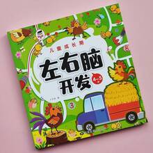 1pc Children's Whole Brain Development, Thinking And Logic Training Books, 2-3-4-5-6 Year Old Children's Left And Right Brain Intelligence Development - Multicolor - View 13