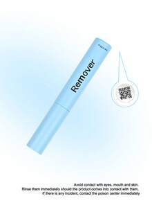 1瓶5毫升睫毛卸妆液，睫毛胶水卸妆液，DIY睫毛卸妆液，假睫毛胶水卸妆液，快速乳化，轻松卸除睫毛胶水和封层（卸妆液，5毫升），个人使用睫毛胶水卸除液 - 淺藍色 - 查看 2