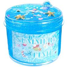 1/12件套儿童史莱姆套装，蓝色史莱姆配件，解压玩具，不粘手，适合儿童派对、生日礼物 - 彩色 - 查看 11