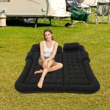 SHIOUCY Black Inflatable Mattress Set, Car SUV Air Bed Inflatable, Car Inflatable Bed Set For Most Small Car/ Medium Car/Suv / Business Car Either. - Black - View 6