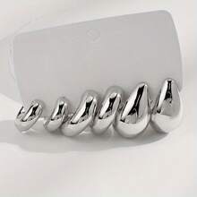 3对时尚简约CCB水滴耳环套装，适合日常佩戴或节日场合 - 彩色 - 查看 7