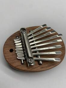 8-Key Kalimba Thumb Piano, High-Quality Mini Portable Keyboard, Convenient Party Gift, No Power Source Needed, Artificial Wood Material, Home Kitchen Party Supplies - Wood Color - View 12