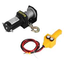 12V 2000LB Electric Winch Vehicle Traction Equipment with Wired Handle Switch 1.2KW 1.6HP Motor - Tensión nominal: 2000 libras - Ver 4