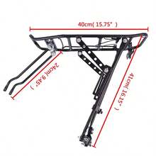 Rear Bicycle Pannier Rack Carrier Bag Luggage Cycle Seat Post Mountain Bike - Black - View 3