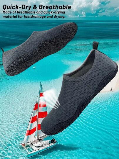 男士水鞋、沙滩鞋、运动鞋、轻便冲浪鞋、游泳鞋、皮划艇鞋、潜水鞋、跑步鞋、健身房鞋、室内鞋，舒适、柔软、透气