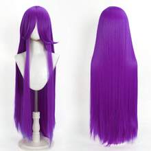 Karida 60cm/24inch Extra Long Straight Synthetic Hair Wig With Bangs, Colorful, Suitable For Daily Use, Cosplay, Halloween, Christmas, St. Patrick's Day And Other Costume Parties - Multicolor - View 182