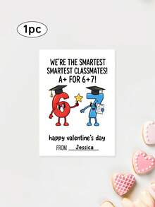 1/3 bộ 67 thiệp Valentine cho trẻ em và thiếu niên, có thể tùy chỉnh văn bản, thiệp Valentine 6-7, thiệp Valentine cho trẻ em, thiệp quà tặng lớp học 6-7 có thể chỉnh sửa và in được. - A - Xem 20