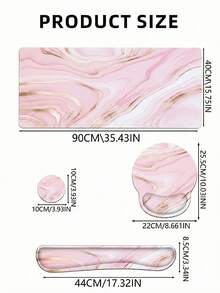 4-In-1 Gaming Mouse Pad Set With Wrist Rest, Including Mouse Pad, Desk Mat, Keyboard Wrist Rest, And Coaster, Ergonomic Design For Home, Office, Study, And Gaming - Multicolor - View 10