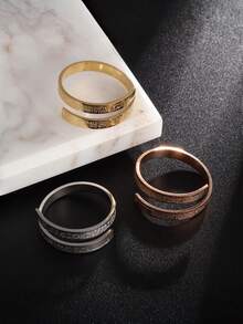 Adjustable Ayatul Kursi Ring, Suitable For Men And Women - Openable Verse Jewelry With Arabic Calligraphy. A Perfect Ramadan Holiday Gift. - Multicolor - View 2